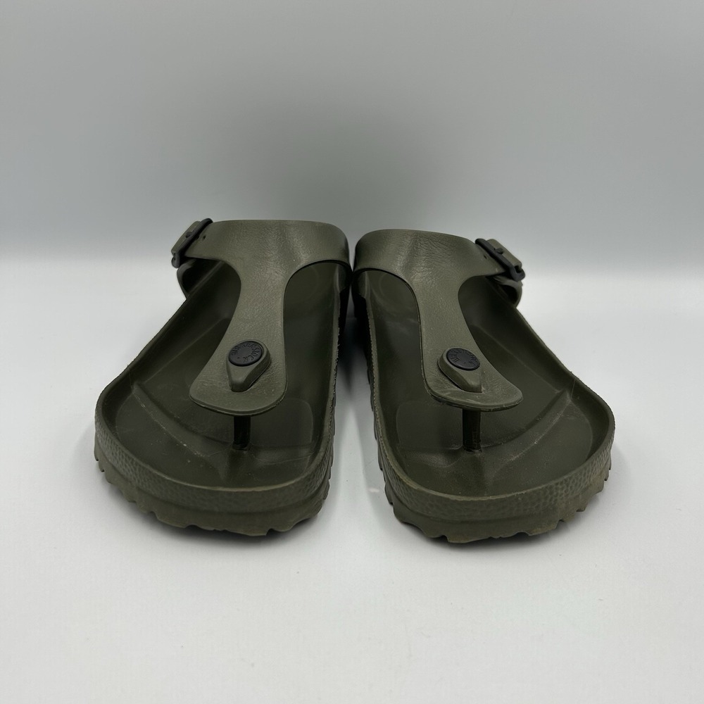 Birkenstock Gizeh Birko- Flor EVA Women's Thong Sandals Khaki Size 38 US 7 - Picture 5 of 8